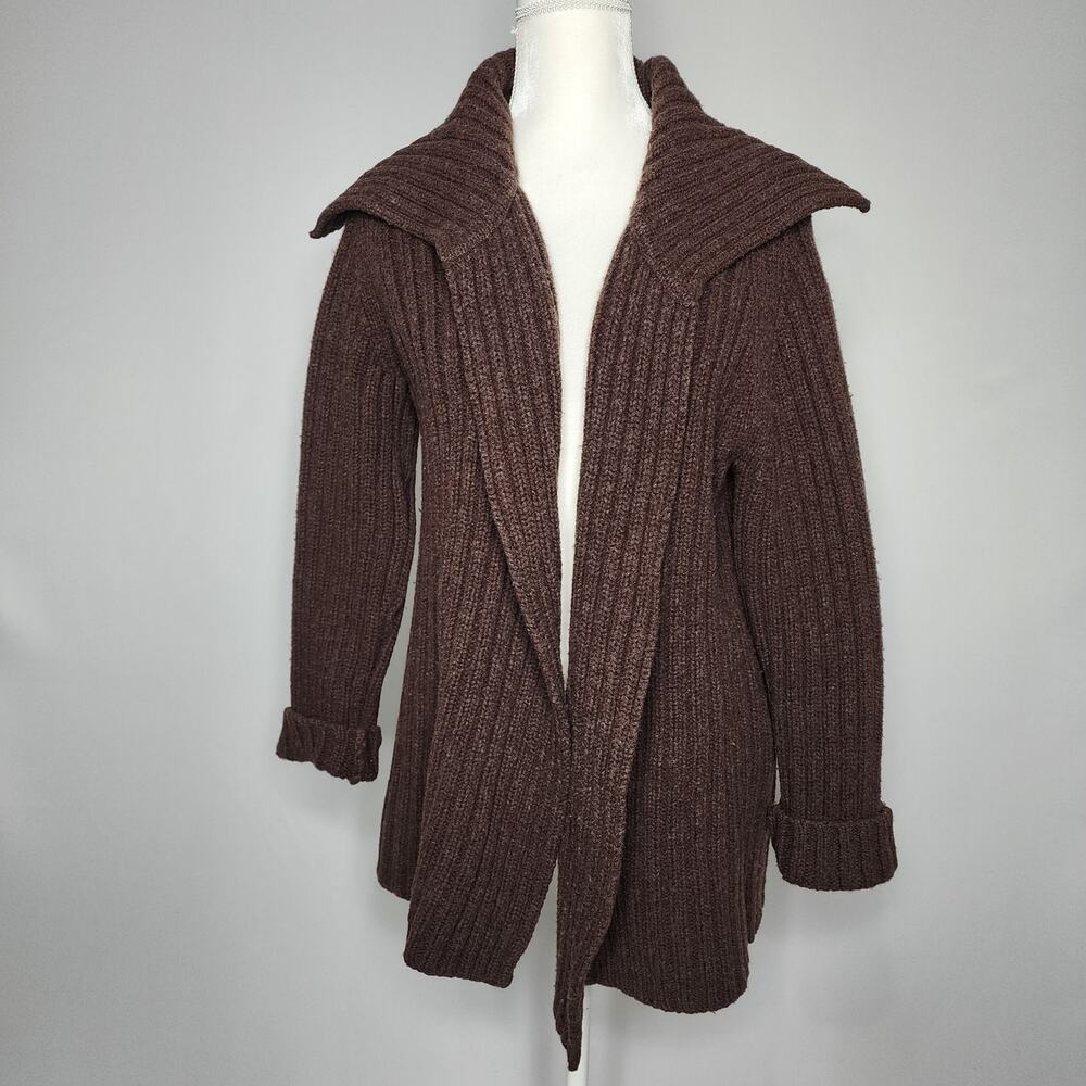 Lamb's Wool Brown Knit Sweater The Limited Women's Size Small